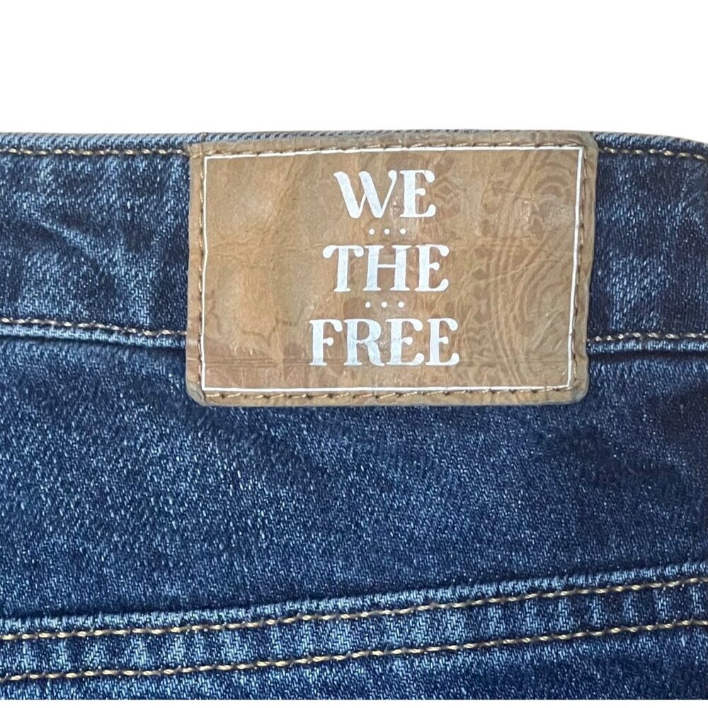 We The Free People The Pacifica High Rise Slim Straight Leg Jeans Women Size 31 - Picture 6 of 14